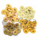 Kit de Ilhós Wide Eyelets We R Memory Keepers Amarelo com 40 Unidades