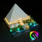 Kit de iluminação BrickBling compatível com Lego Great Pyramid