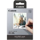 Kit de Impressão XS-20L para Impressora Canon Selphy Square QX10