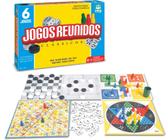 6 Jogos Clássicos- Xadrez, Dama, Dominó, Ludo, Trilha e Bingo - Top Line -  Cama Elástica RS