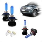 Kit de Lâmpadas Halógena Super Branca Farol Alto HB3 e Baixo HB4 paraToyota Hilux 2012 2013 2014 2015 2016 2017