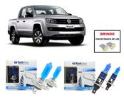 Kit de Lampadas Halogenas Modelo Super Branca para Farol Alto/Baixo para Volks Amarok 2011 a 2014