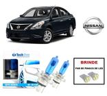 Kit de Lampadas Halogenas Modelo Super Branca para Farol Alto e Baixo com 8500K para Nissan Versa