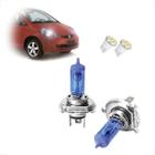 Kit de Lâmpadas Halógenas Super Branca Farol Alto e Baixo H4 para Honda Fit 2003 até 2012