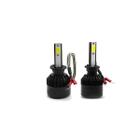 Kit de Lampadas Led Tech One 8000k Azulado Farol Alto Baixo e Milha Stilo 2005 2006 2007 2008 2009 2010 2011 2012 2013