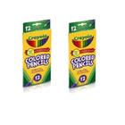 Kit de Lápis de Cor Crayola 12 Cores - c/2 caixas