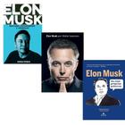 Kit de livros elon musk - 3 vol: inovador, empreendedor e visionário + elon musk + elon musk em suas próprias palavras