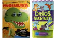 Kit de livros infantis: aqua book colorindo com agua + olhinhos esbugalhados - Crianças 3+ Anos