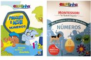 Kit de livros infantis: Atividades números + Livro com tapete números - Sensorial Crianças 3+ Anos