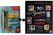 Kit de livros infantis: meu diário rebelde + 20 garotas extraordinárias que mudaram o mundo Crianças 6+ Anos