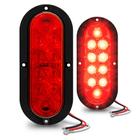 Kit de Luz Traseira de Trailer LED Oval Vermelho TRUE MODS - 6 Polegadas