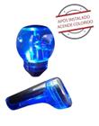 Kit de Manopla Bola De Câmbio E Freio de mão Com Led Azul para todos os carros e para carros com Anel De Ré