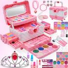 Kit de maquiagem Aimidola Kids para meninas de 4 a 10 anos - 63 unidades