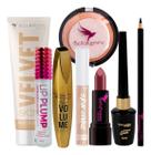 Kit De Maquiagem Bella Femme Gloss Rimel Delineador Base Pó