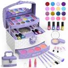 Kit de maquiagem GirlsHome Kids for Girls, 35 unidades, lavável, congelado