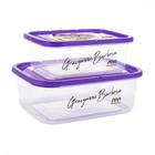 Kit de Marmitas Fitness Dieta Treino Jogo de Potes Plástico para Academia Trabalho Microondas Freezer Food Container