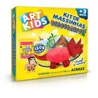 Kit de Massinha Dinossauros Vermelho Art Kids Acrilex