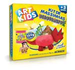 Kit de Massinhas Dinossauros 4 150g Com Peças Para Moldar - Art Kids