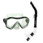 Kit De Mergulho Rio Fun Dive - Máscara RIO E Snorkel SK-09 - Transparente/Preto