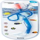 Kit De Mergulho Snorkel+Máscara Infantil Azul- Bestway