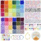 Kit de miçangas KOTHER, 2500PCS, pulseira Friendship com miçangas Kandi de 8 mm