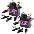 Kit de microservomotor Miuzei MG90S 9G Metal Gear para RC