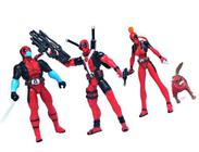 Kit De Miniaturas Bonecos Estatuetas Deadpool Marvel Xmen