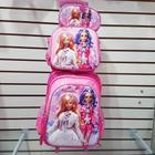 Kit de mochila de rodinhas personagem barbie - FABRICACAO NACIONAL