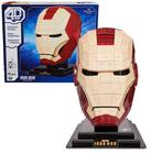 Kit de modelos de quebra-cabeça 3D 4D Build Marvel Iron Man com suporte 96 unidades