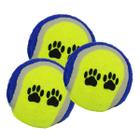 Kit De Mordedores Para Pets Cachorro Bolinha De Tênis Azul Com 3 Peças