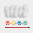 Kit de Páscoa com Ovos para Pintar + Tinta e Pincel