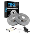 Kit de pastilhas de freio e rotor TRQ Ceramic para Mercedes-Benz