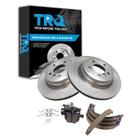 Kit de pastilhas de freio e rotor TRQ compatível com traseira BMW 2006-2015