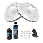 Kit de pastilhas de freio e rotor TRQ Rear Fits 02 Cadillac 00-07 Chevy