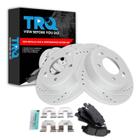 Kit de pastilhas de freio e rotor TRQ Rear para 12-16 Hyundai 14-18 Kia