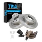 Kit de pastilhas de freio e rotor TRQ Rear para Chrysler 08-14 Dodge 07-14