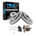 Kit de pastilhas de freio e rotor TRQ Rear para Volvo S80 2009