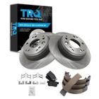 Kit de pastilhas de freio e rotor TRQ traseiro semimetálico Acura RL 96-98