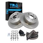 Kit de pastilhas de freio e rotor TRQ traseiro semimetálico para Lexus ES300h ES350 Toyota Avalon Camry