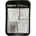 Kit de peças plásticas para dobradiça de cooler com trava - resistência e durabilidade - Igloo