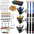 Kit de Pesca 3 Varas + 3 Molinetes e Acessorios