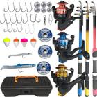 Kit De Pesca Completo 10kg C/ 3 Varas + 3 Molinetes + Itens