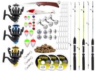 Kit De Pesca Completo 3 Varas 3 Molinetes + Acessórios (Ref. 02)