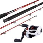 Kit de Pesca Vara 2,10m 40lbs + Carretilha Bronx WR Esquerda - Jaú Pesca