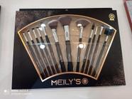 Kit de pincel Meily's Premium com 12 pinceis - Rubys
