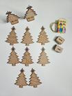 Kit de Pintura 10 Árvores de Natal 10cm