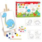 Tela Para Pintura Infantil Colorir Pintar Canvas Dinossauro - Loja PlimShop