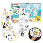 Kit Pintura Infantil Desenhos Luciano Martins com Cavalete Tintas e Tela  Infantil 13 Peças - Nig Brinquedos - Kit de Colorir - Magazine Luiza