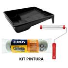 Kit de Pintura Parede 3 peças Bandeja Grande Rolo e Gabo Gaiola - ATLAS