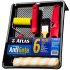 Kit De Pintura Rolo Misturador Tinta Pincel Atlas